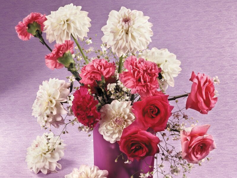 Flower bouquet in a vase