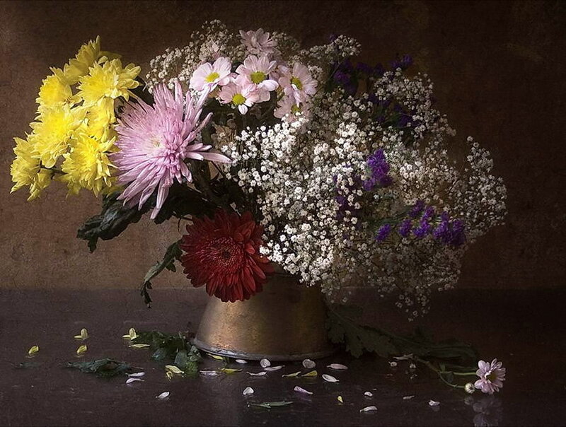 Flower bouquet in a vase