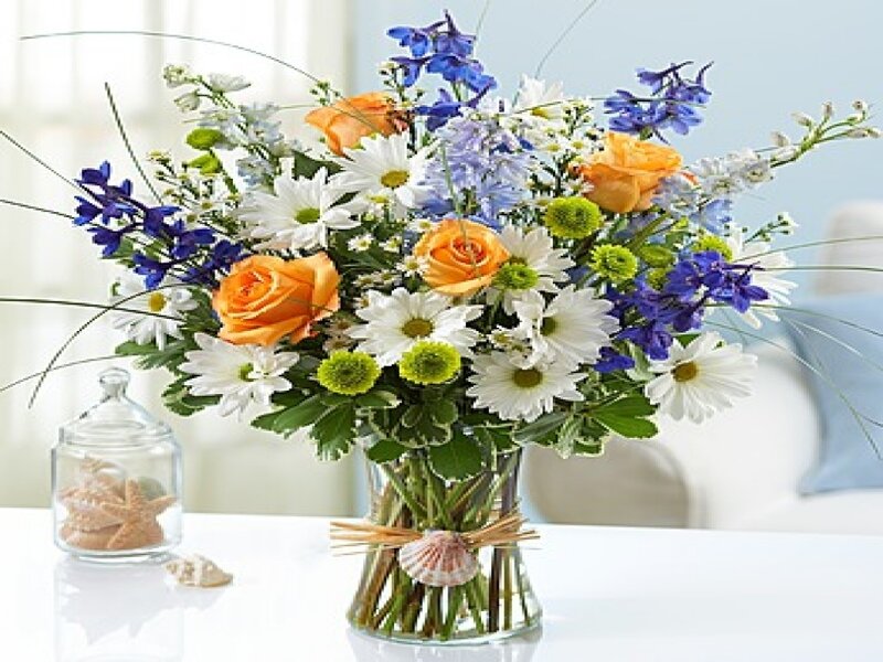 Flower Bouquet in Vase — White, Serene, Afternoon, Photograph