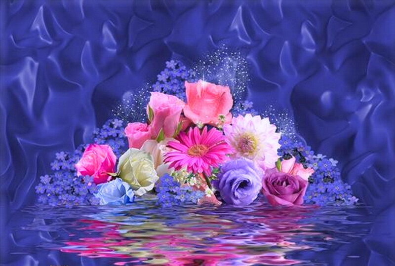 Flower Bouquet in Water
