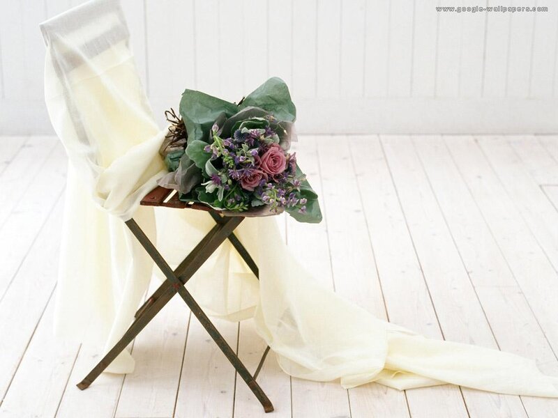 Flower Bouquet on Chair