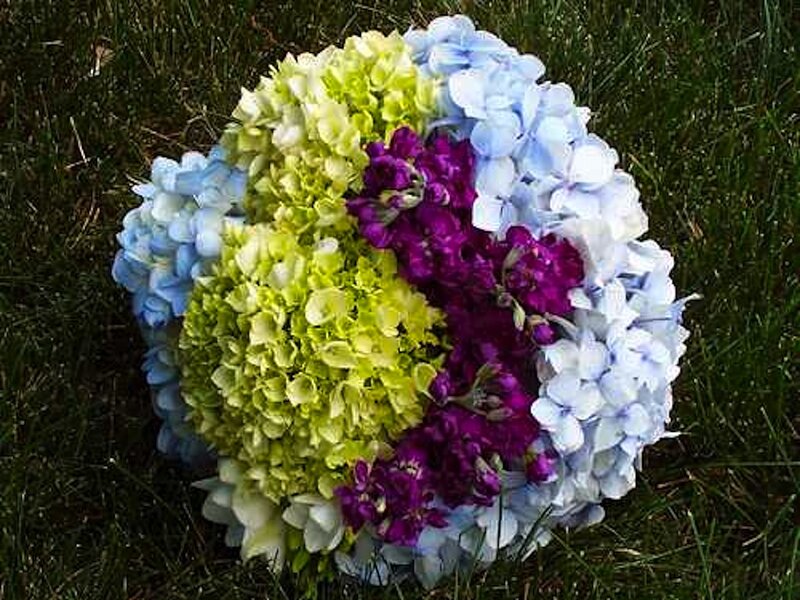 Flower Bouquet on Grass