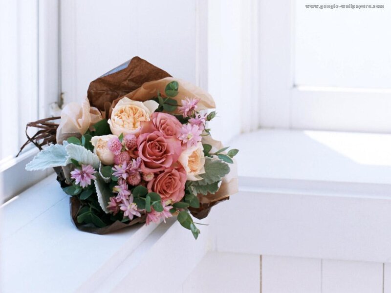 Flower Bouquet on Windowsill