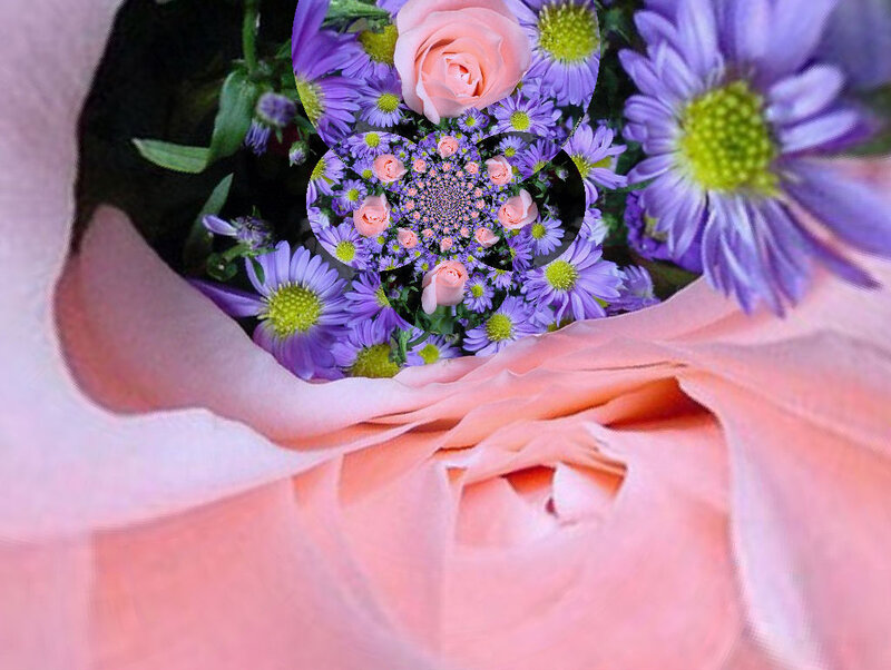 Flower Bouquet with Fractal