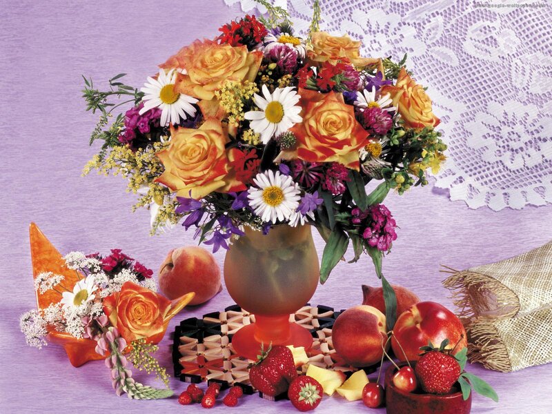 Flower Bouquet with Fruit