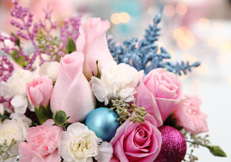 Flower Bouquet with Ornaments