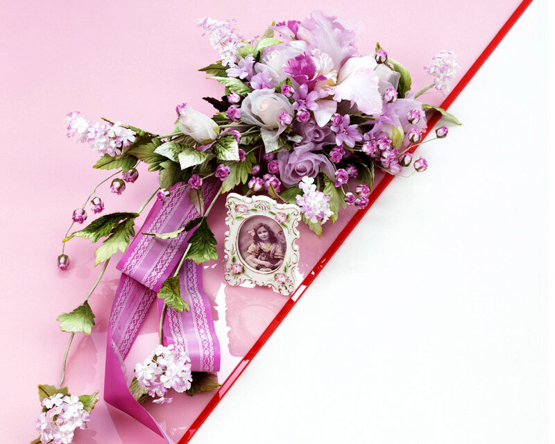 Flower Bouquet with Photo Frame