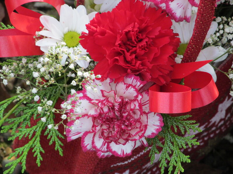 Flower Bouquet with Ribbons