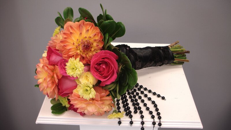 Flower Bouquet with Rosary