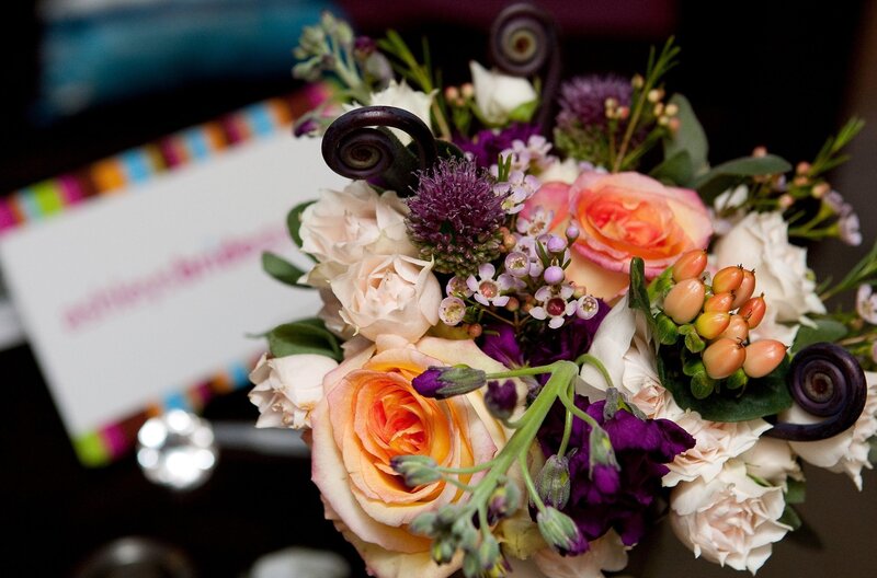 Flower Bouquet with Roses — Pink, Calm, Photograph, Berries