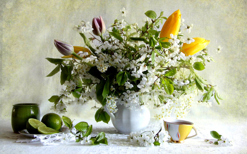 Flower Bouquet with Tulips