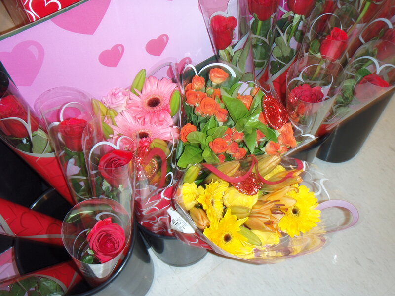 Flower Bouquets in Display