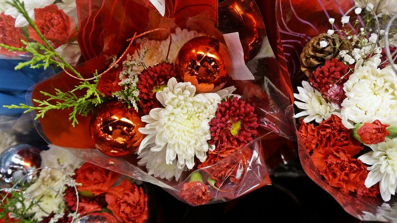 Flower Bouquets with Ornaments