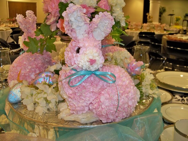 Flower Bunny Centerpiece