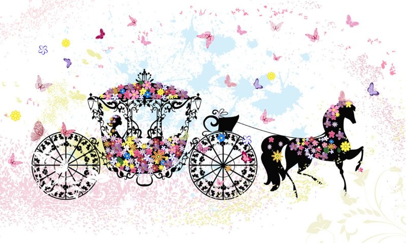 Flower-covered Carriage