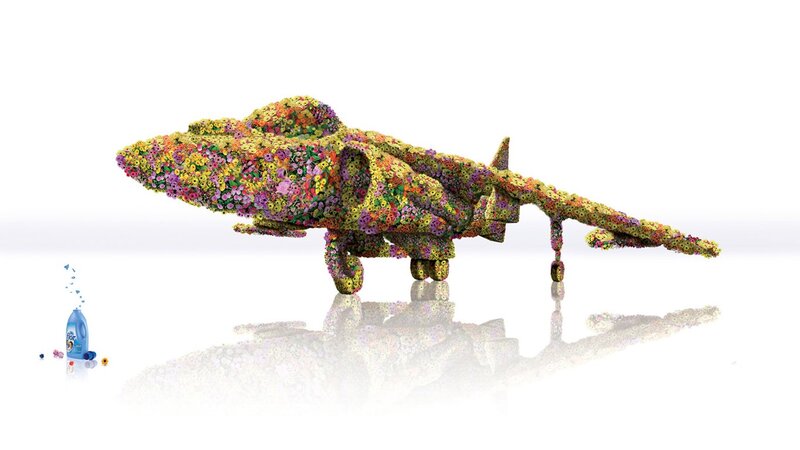 Flower-covered Jet