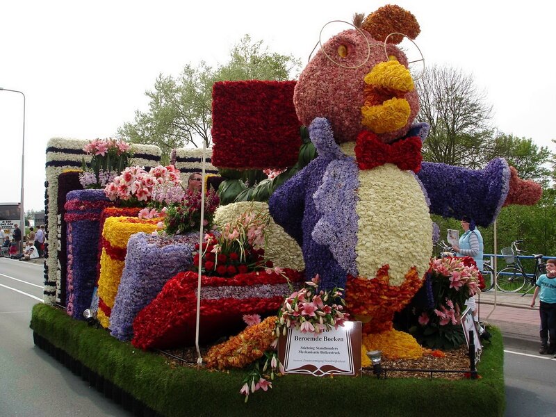 Flower-covered Parade Float