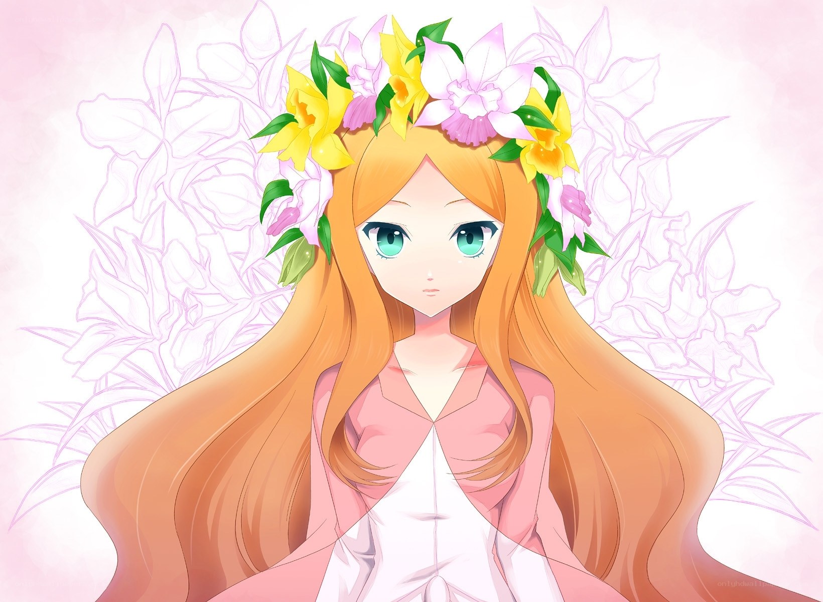 flower crown girl