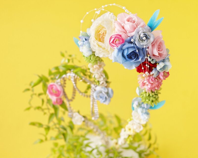 Flower Crown on Yellow