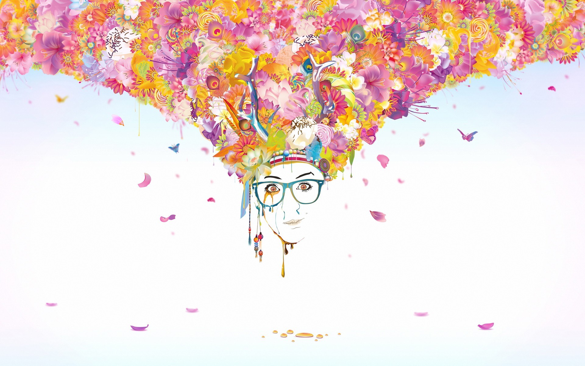 flower crown portrait