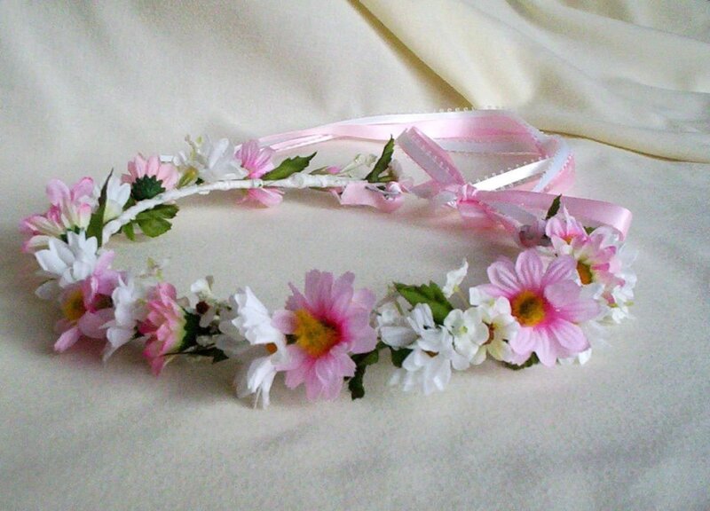 Flower Crown with Ribbon
