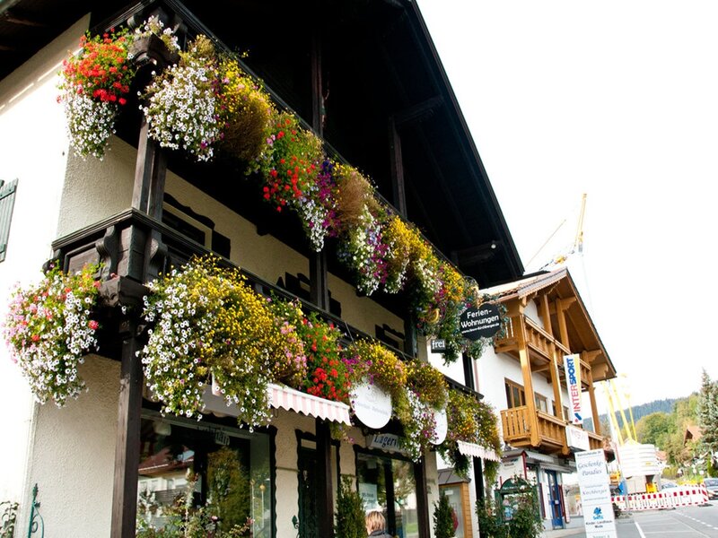 Flower-decorated Building