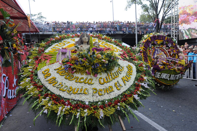 Flower-decorated Parade Floats
