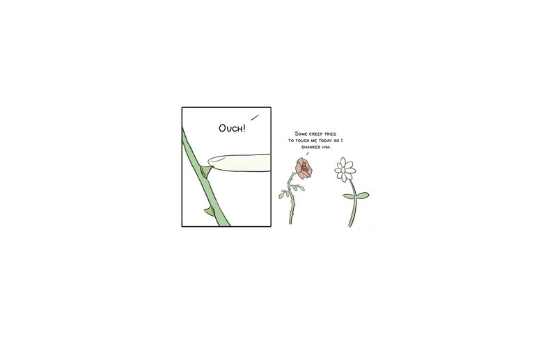 Flower defends itself
