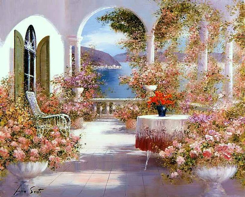 Flower-filled Balcony