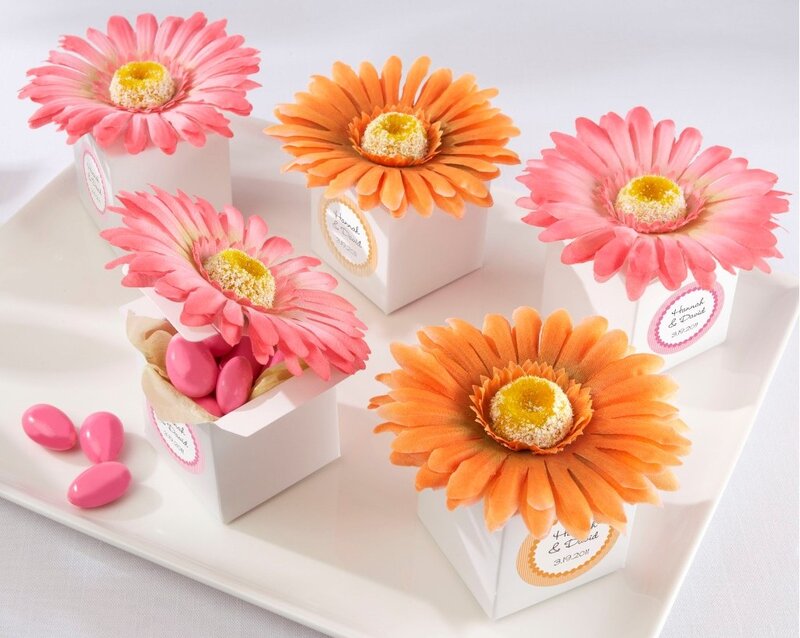 Flower-filled Favor Boxes