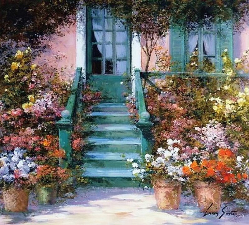 Flower-filled Garden Porch