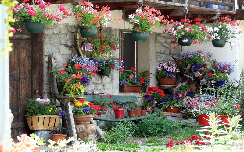 Flower-filled Porch