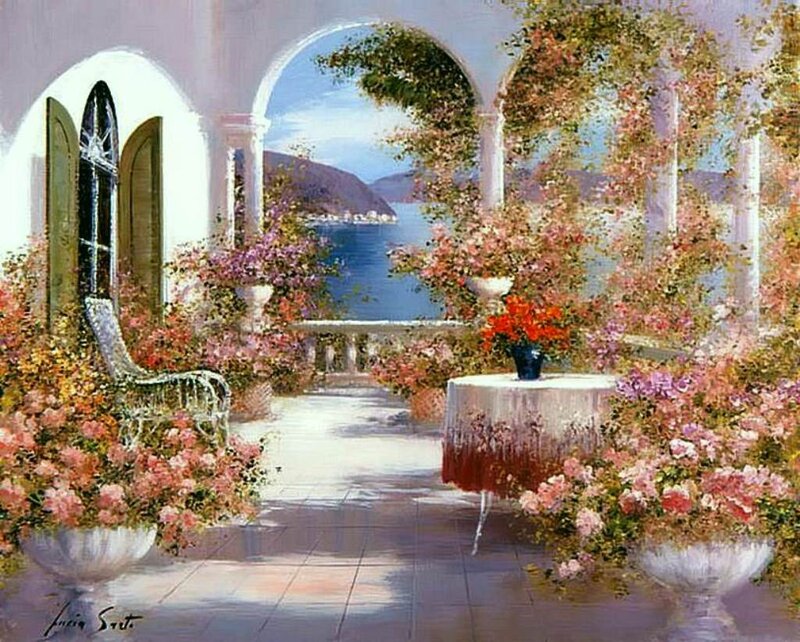 Flower-filled Terrace
