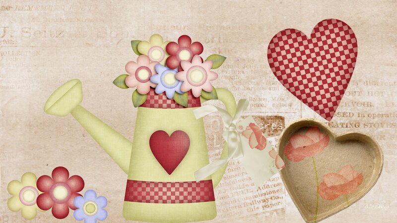 Flower-filled Watering Can