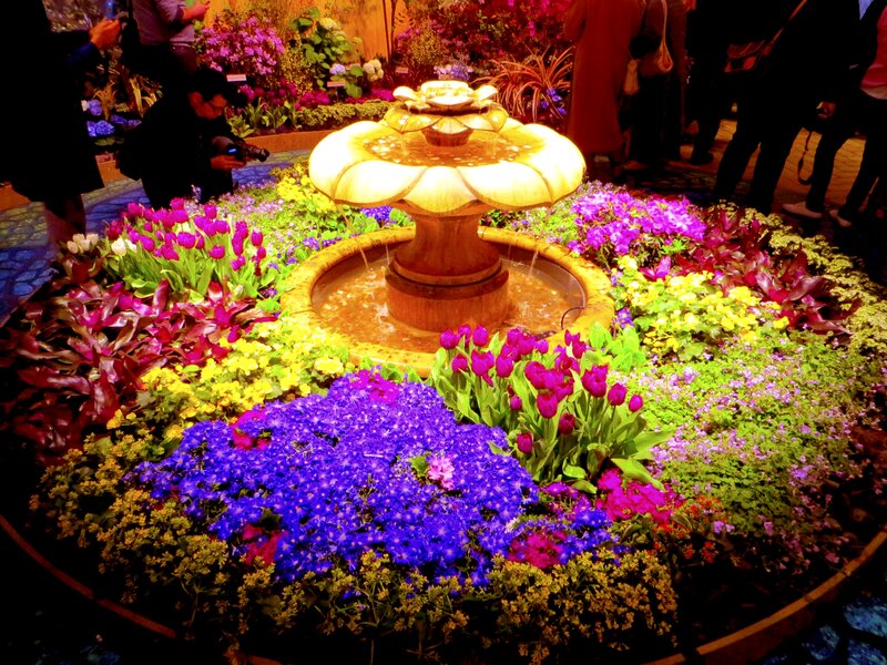 Flower Fountain Display
