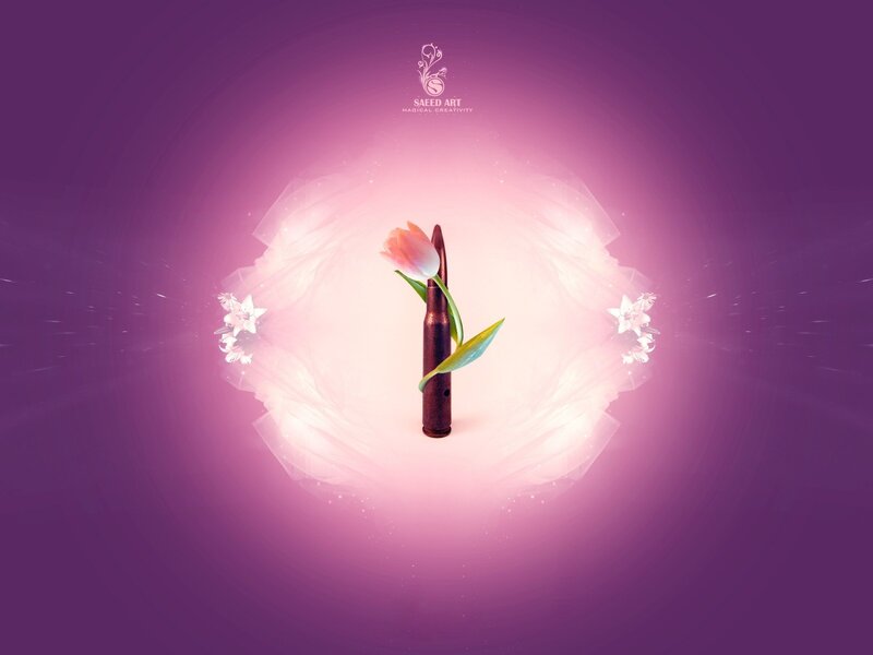 Flower from a bullet