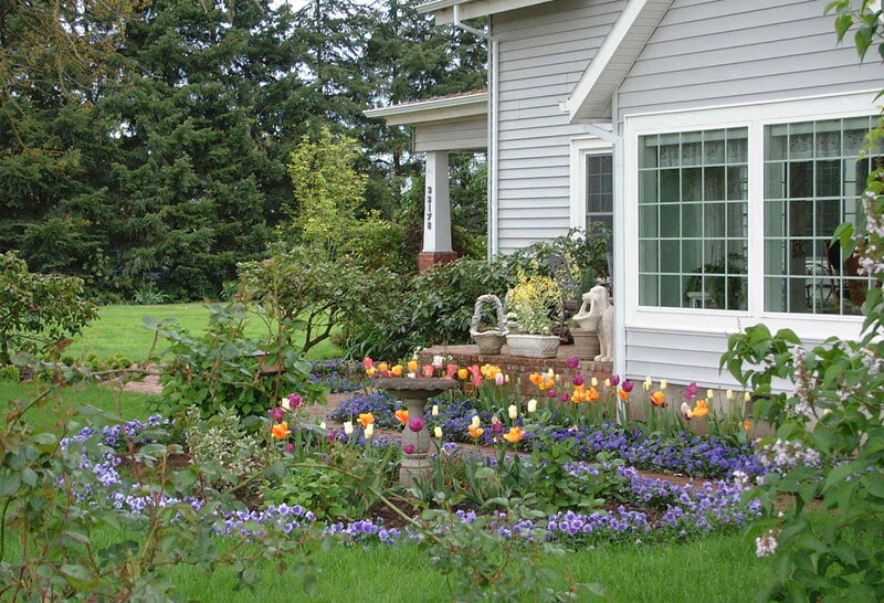 Flower Garden by House