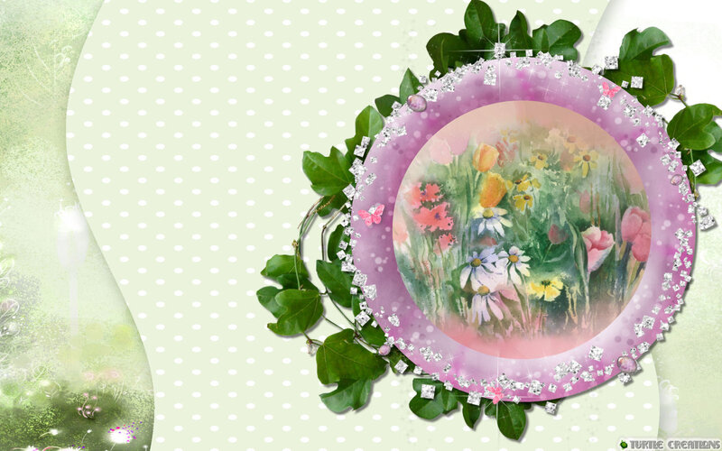 Flower Garden in a Frame