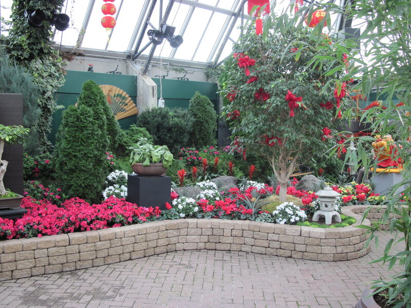 Flower Garden in Greenhouse