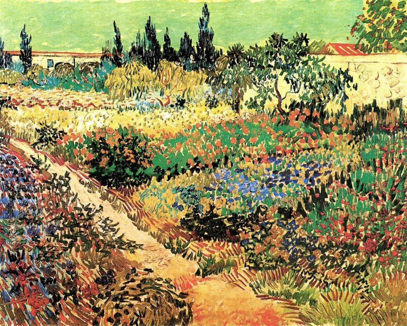 Flower Garden Landscape — Green