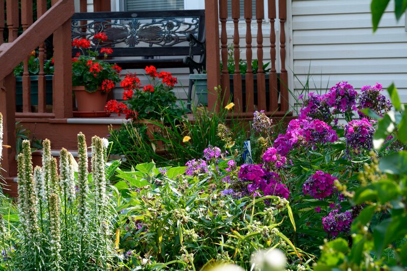 Flower Garden on Porch