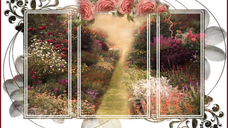 Flower Garden Path — Pink