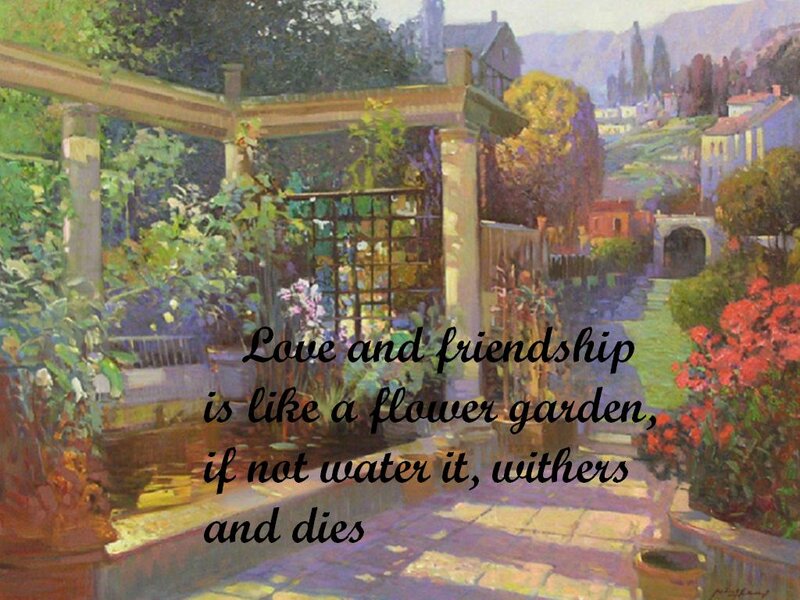 Flower Garden Scene
