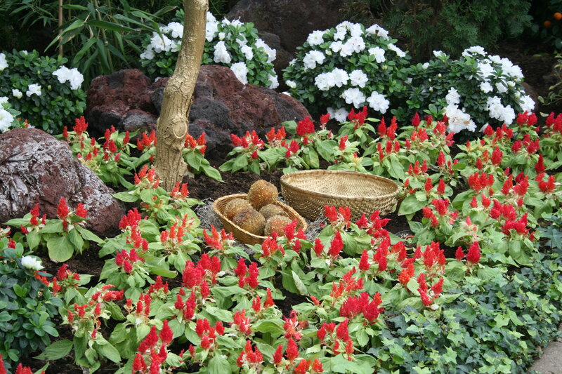 Flower Garden with Baskets