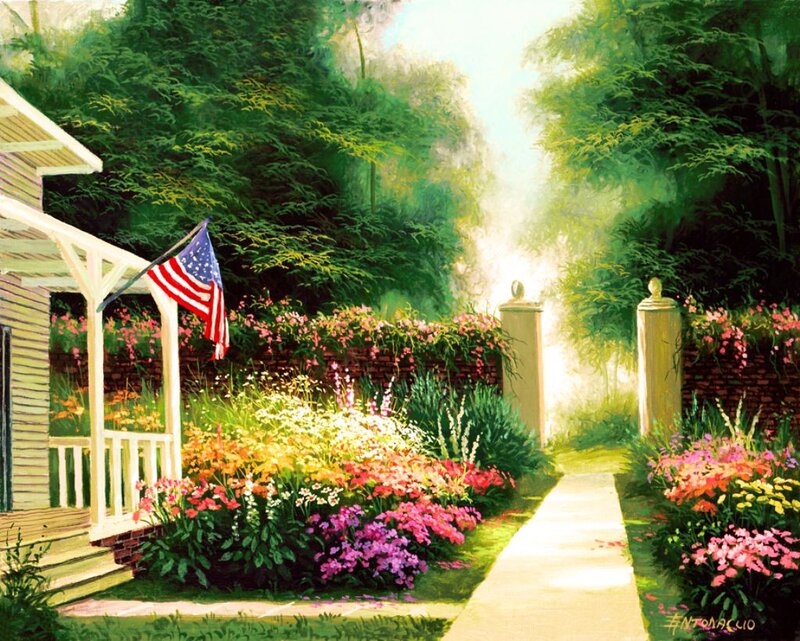 Flower Garden with Porch