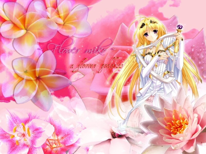 Flower goddess miko