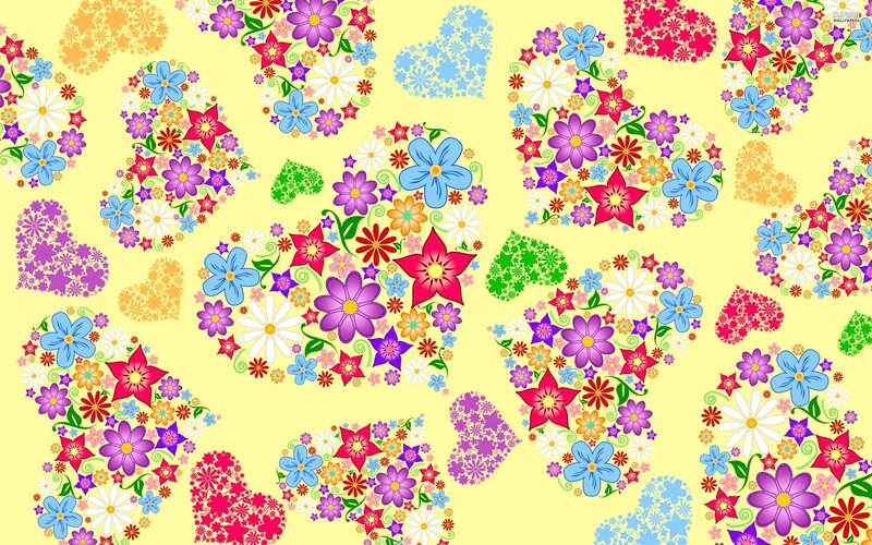 Flower Hearts Pattern