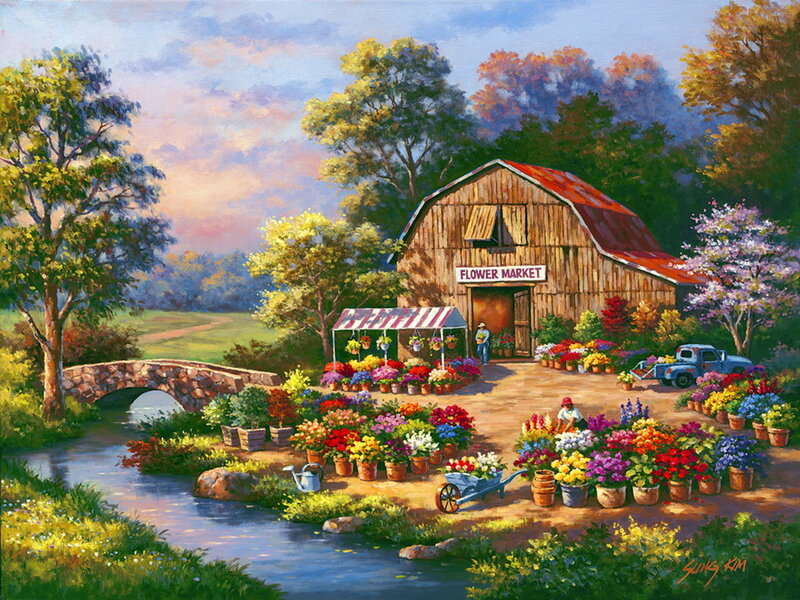 Flower Market at Barn