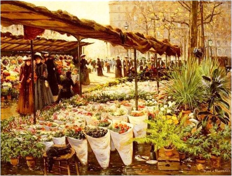 Flower Market Stall — Yellow