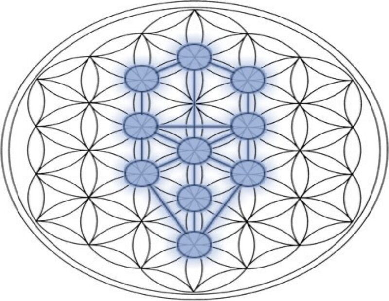 Flower of Life Pattern — Black